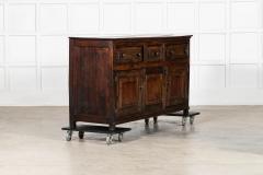 English 18thC Vernacular Oak Dresser Base - 4420193