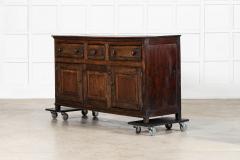 English 18thC Vernacular Oak Dresser Base - 4420195