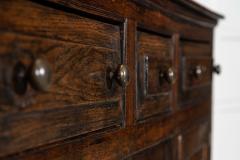 English 18thC Vernacular Oak Dresser Base - 4420201