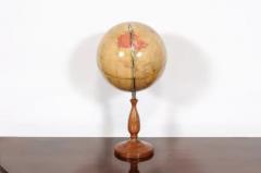 English 1930s Philips Challenge Terrestrial Globe With Turned Walnut Base - 3592542