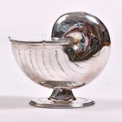 English 1930s silver plated Cornucopia spoon warmer - 995854
