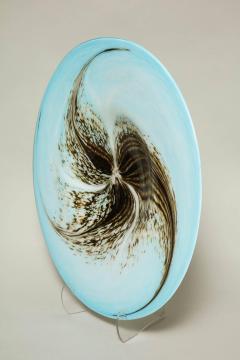 English 1950s Art Glass Seed Pod Charger - 664813