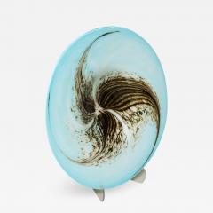 English 1950s Art Glass Seed Pod Charger - 665140