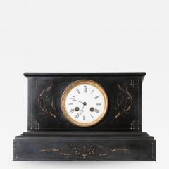 English 19th Century Aesthetic Movement Marble Mantel Clock - 1529498