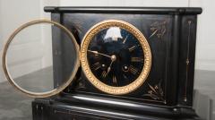 English 19th Century Aesthetic Movement Marble Mantel Clock - 1538985