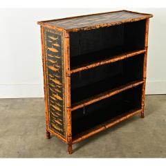 English 19th Century Bamboo Bookcase - 3877261