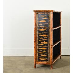 English 19th Century Bamboo Bookcase - 3877319