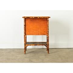 English 19th Century Bamboo Cabinet with Decoupage - 3877386