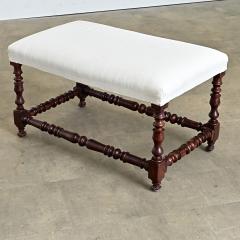 English 19th Century Bobbin Turned Oak Bench - 4688201