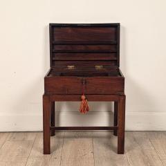 English 19th Century Brass Mounted Campaign Desk - 4748479