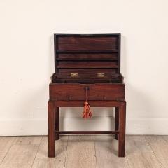 English 19th Century Brass Mounted Campaign Desk - 4748480