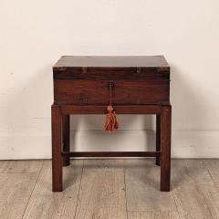 English 19th Century Brass Mounted Campaign Desk - 4748481