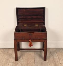 English 19th Century Brass Mounted Campaign Desk - 4748482