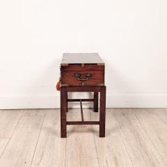 English 19th Century Brass Mounted Campaign Desk - 4748485