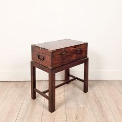 English 19th Century Brass Mounted Campaign Desk - 4748487
