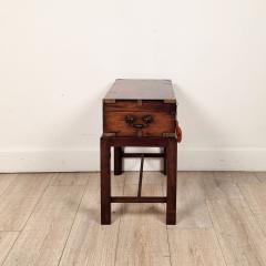 English 19th Century Brass Mounted Campaign Desk - 4748489