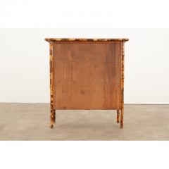 English 19th Century Decoupage Bamboo Chest - 3164209