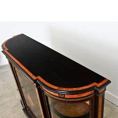 English 19th Century Ebonized Inlay Credenza - 4578190