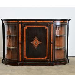 English 19th Century Ebonized Inlay Credenza - 4578202