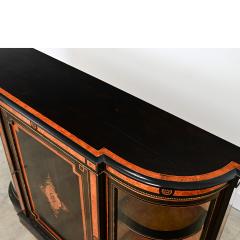 English 19th Century Ebonized Inlay Credenza - 4578203