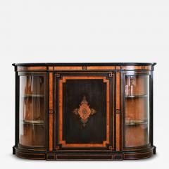 English 19th Century Ebonized Inlay Credenza - 4584055