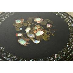 English 19th Century Ebonized Tilt top Tea Table - 4215766