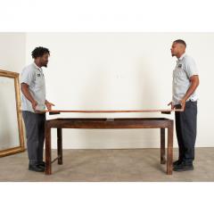 English 19th Century Elm Ash Farm Table - 3154869