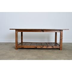 English 19th Century Farmhouse Table in Coffee Table Height - 4578116