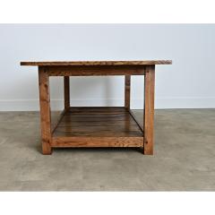 English 19th Century Farmhouse Table in Coffee Table Height - 4578117