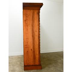 English 19th Century Faux Bamboo Linen Press - 3696970