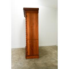 English 19th Century Faux Bamboo Linen Press - 3697008