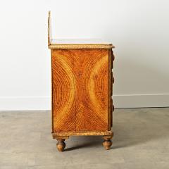 English 19th Century Faux Bois Painted Chest - 4488812