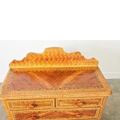 English 19th Century Faux Bois Painted Chest - 4488818