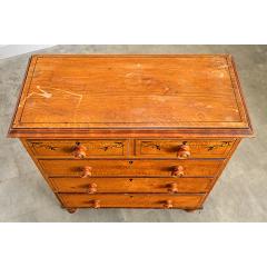 English 19th Century Faux Bois Painted Chest - 4759202