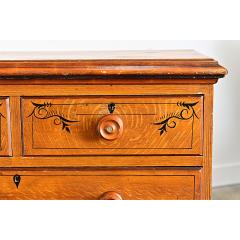 English 19th Century Faux Bois Painted Chest - 4759210