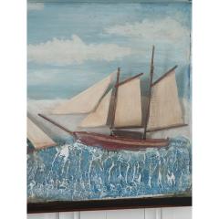 English 19th Century Framed Nautical Diorama - 2325854