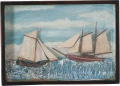 English 19th Century Framed Nautical Diorama - 2360241