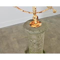English 19th Century Garden Armillary Sphere on Column - 4550010