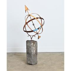 English 19th Century Garden Armillary Sphere on Column - 4555276