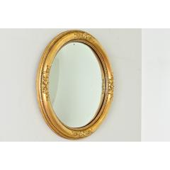 English 19th Century Gilt Convex Mirror - 3807512