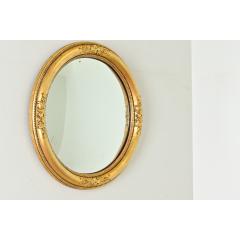 English 19th Century Gilt Convex Mirror - 3807564