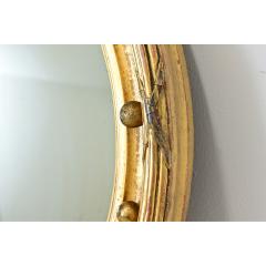 English 19th Century Giltwood Convex Bullseye Mirror - 4589797