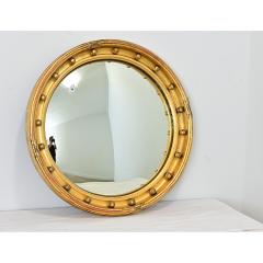 English 19th Century Giltwood Convex Bullseye Mirror - 4589803