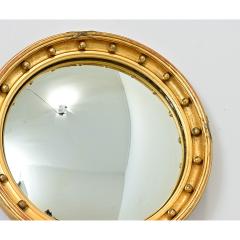 English 19th Century Giltwood Convex Bullseye Mirror - 4589811