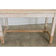 English 19th Century Limed Beech Prep Table - 4632740