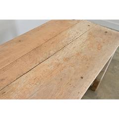 English 19th Century Limed Beech Prep Table - 4632745