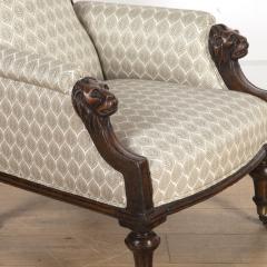 English 19th Century Lions Head Armchair - 3606282