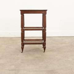 English 19th Century Mahogany Cane Etagere - 2915733