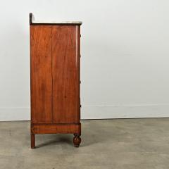 English 19th Century Mahogany Chest with Marble Top - 3927066