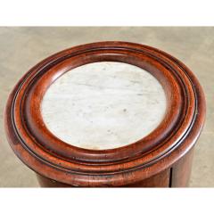 English 19th Century Mahogany Cylinder Bedside Cabinet - 4712482